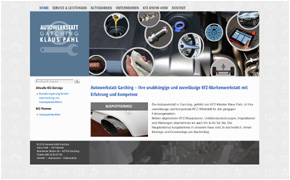 Website-Referenz Ebert und Partner: Autowerkstatt Garching