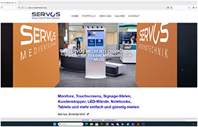 Website-Referenz Ebert und Partner: Medientechnik