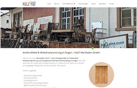 Website-Referenz Ebert und Partner: M�belrestaurierung